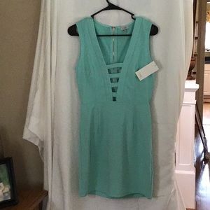 Teal strappy dress
